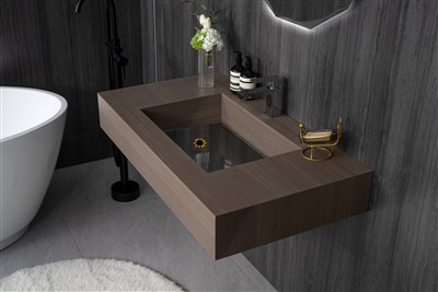 Encimera de pizarra para baño