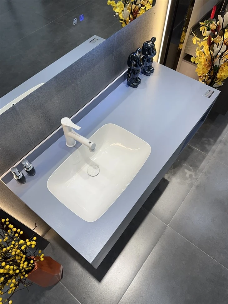 Spacious Bathroom Slate Cabinet