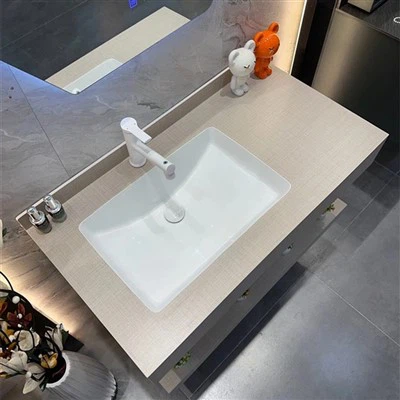 Mueble de baño de pizarra decorativa