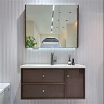 Tocador de baño de madera maciza multicapa-gratuito con pintura estilo dinastía Song china