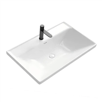 Fregadero de baño de cerámica con tanque grande
